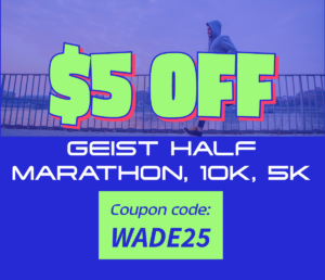 Geist Half Marathon 10k 5k Discount Code