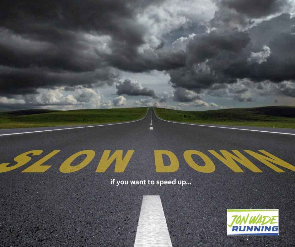 slow down to speed up! Improving as a distance runner. Coach Jon Wade explains