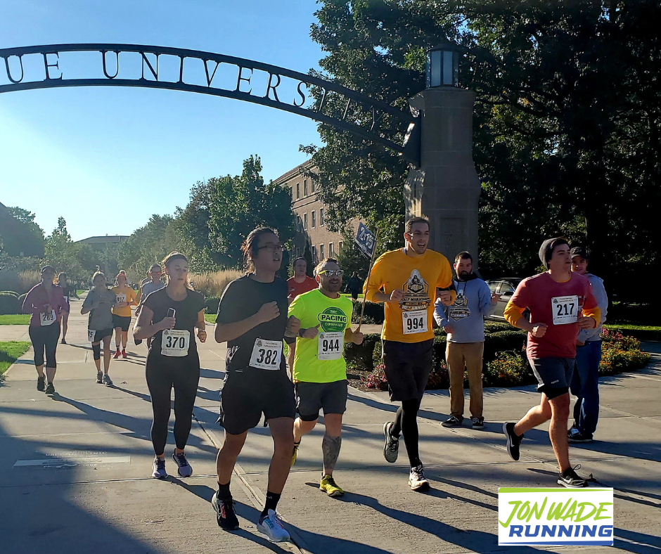 Running Coach Jon Wade Pacing the Purdue Half Marathon